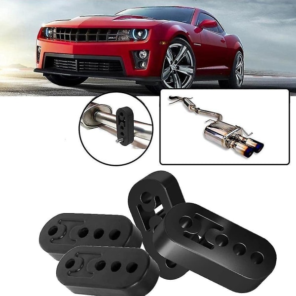 Eksosbrakett Henger, Heavy Duty Eksosfeste Gummi 4 Hull 12mm Eksos Henger Reparasjonsbrakett Eksos Halerør Feste For Beskyttelse Av Bil Eksos