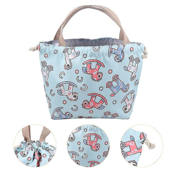 1 st Lunchväska med Söt Cartoon-Design, Bärbar Lunchbox, Tote Bag, Praktisk Bento-Väska