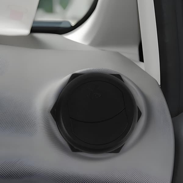 2st Luftkonditioneringsutlopp Ventilskydd Svart Lamell för Husbil Buss Bil Luftventil Deflektor Tak Elektrisk