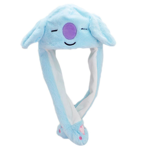 Plushdjur med rörliga öron - Rolig luftkudde-hatt med öronlappar - Unisex - Fylld leksak K