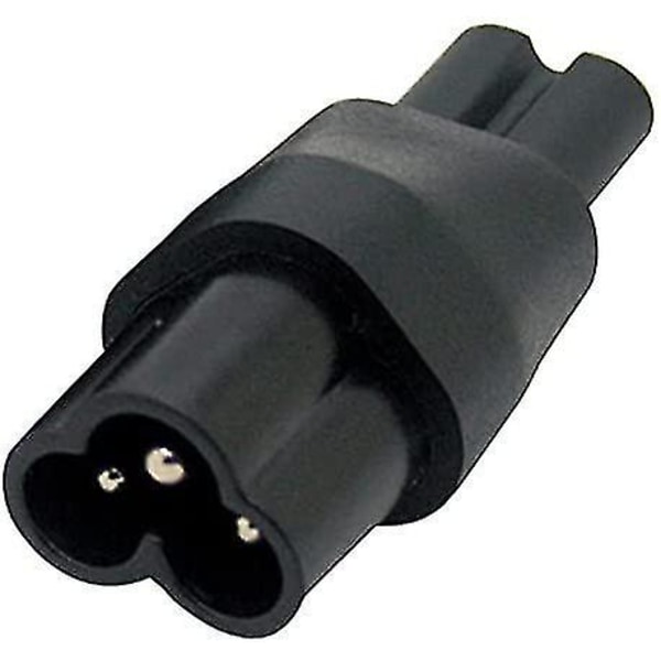 IEC320 C6/3 Pin Male Plug To C7 Female Straight Plug