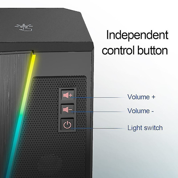 Redragon GS520 Anvil Aux 3,5 mm Stereo Surround RGB-høyttalere