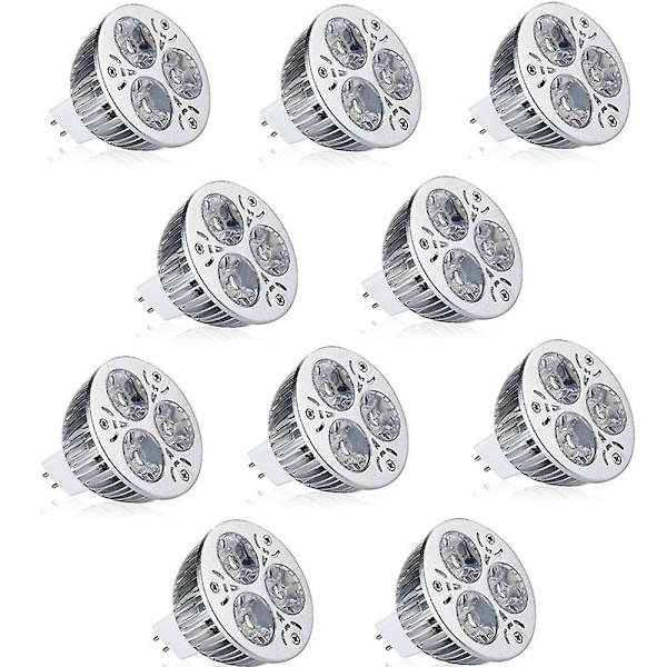 10 st 9W LED-lampa Spotlight 900lm MR16 3 LED-pärlor