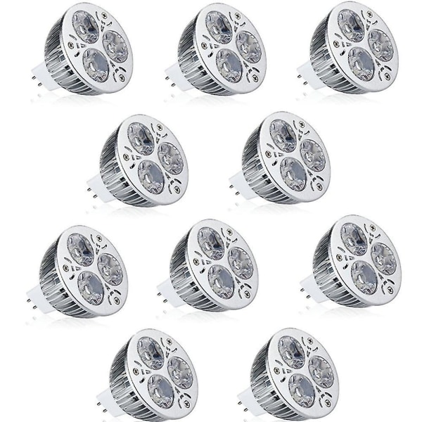 10 stk. 9W LED Pære Spotlight 900lm MR16 3 LED Perler