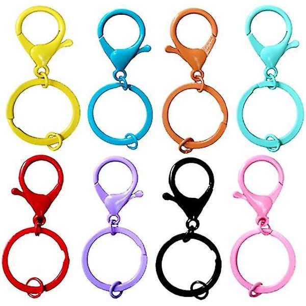 Hummer Spænde Farvet Klips Nøglering Nøglekæde Metal Snap Hooks
