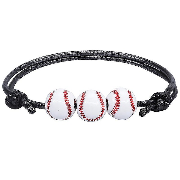 Smykkearmbånd med sportstema, justerbare fotball-, basketball-, amerikansk fotball- og baseballarmbånd, sportsfest