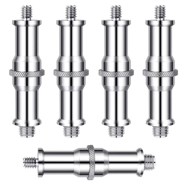 5 st. Standard 1/4 till 3/8 tum Metall Hanadaptergängad Skruvadapter Spigot Stud