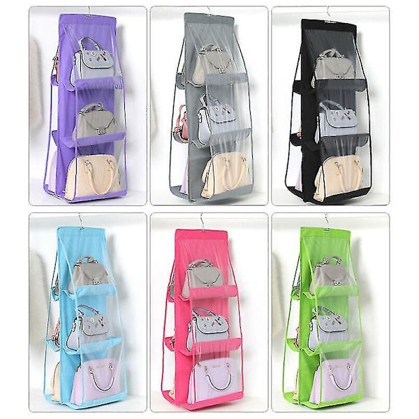 6 Lommers Foldbar Hengeveske 3 Lags Organizer
