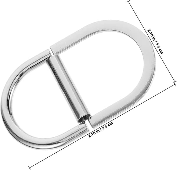 Metal Dobbelt D-ring spænder 10 stk. Sølv webbing spænder til tøj bælter tasker