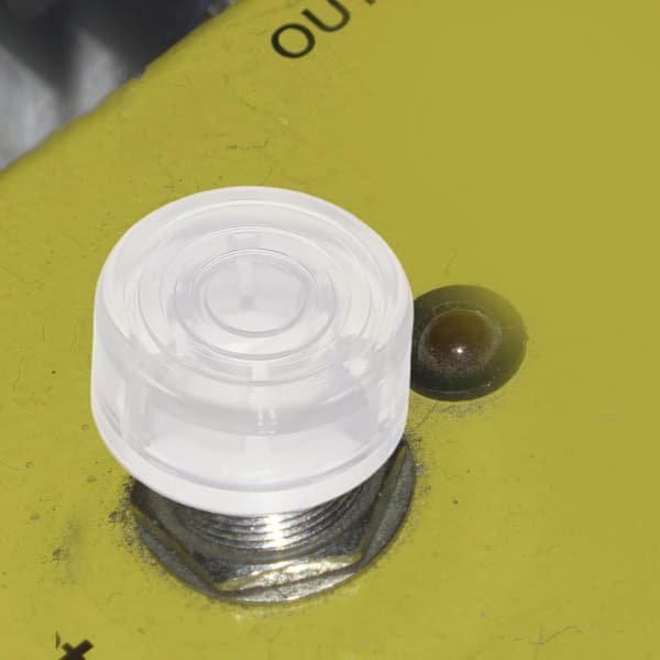 30 stk. gitar kontrollknotter plasthetter for effektpedalbeskyttelse, reduserer feiltrykk, passende deksler