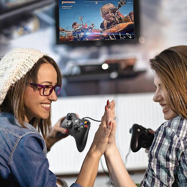 Ergonomisk USB-kablet Gamepad Controller til Xbox 360