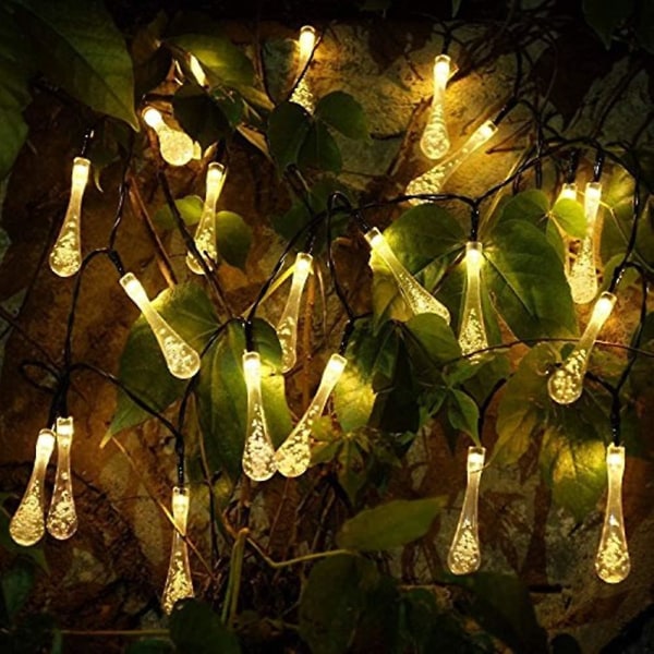 6,5 Meter 30 Led Solar Powered Udendørs Led String Lights 8 Modes Dekorative Til Have Patio Hjem