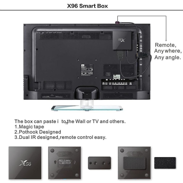 Profesjonell X96 S905X 2G+16G Quad Core Media TV Box
