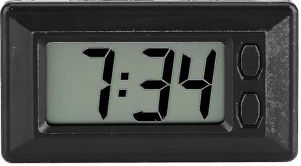 Ultratunn Elektronisk Klocka med Limplatta LCD Digital Datum Tid Ca