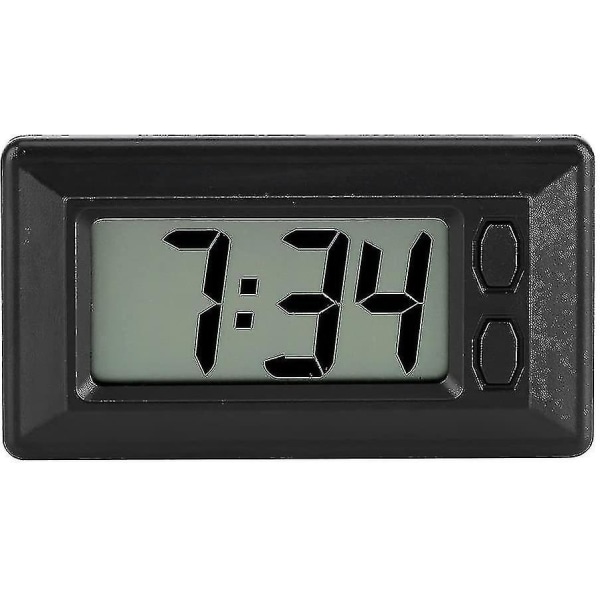 Ultratyndt elektronisk ur med selvklæbende plade Lcd Digital Dato Tid Ca