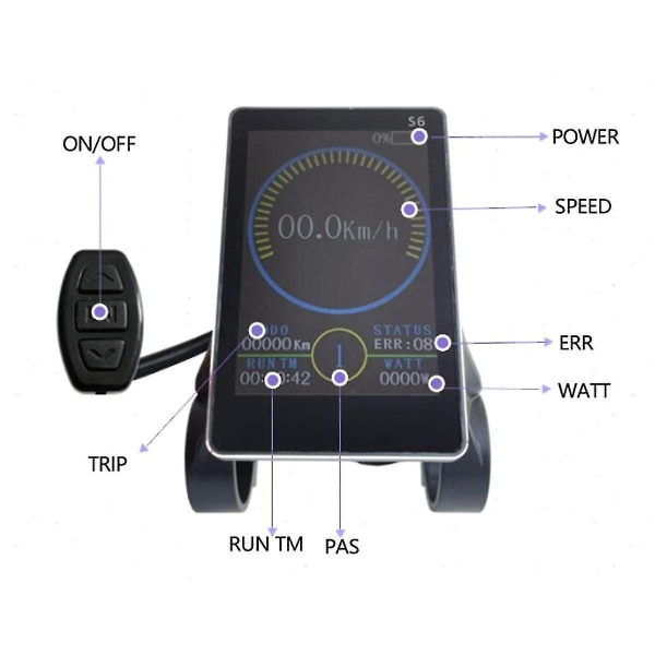 Elcykel Jn S6 Farve Display Match Jn Controller Hub