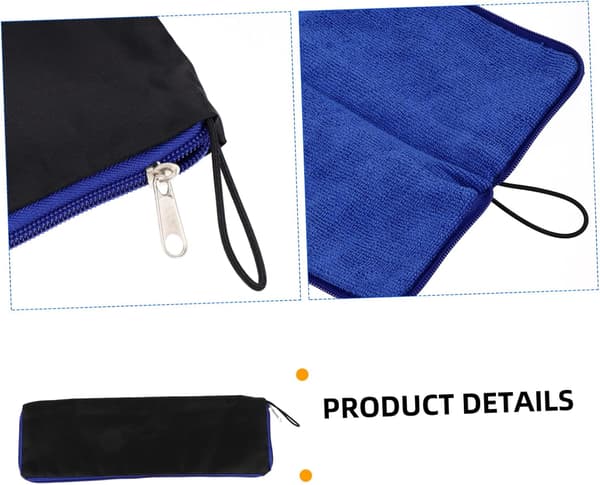 Vanntett sammenleggbar paraplyveske Bærbar mikrofiber paraplypose absorberende erme
