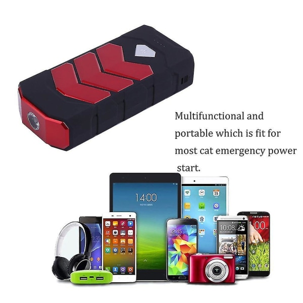 20000mAh Car Jump Starter Emergency Vehicle Booster Red