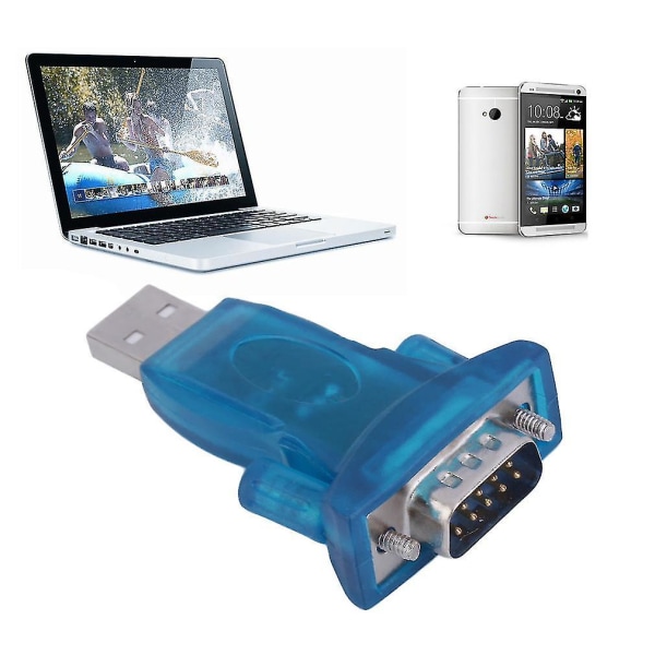 USB 2.0 till RS232 CH340 Seriell Konverterare 9-stifts Adapter Win7/8