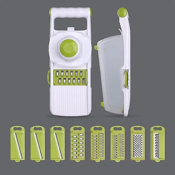 Grönsaksmandolin Slicer Multifunktionell 8-delad Set