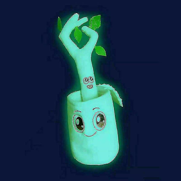 Lankybox Ghosty Plussjedokke Gløder I Mørket Myk Stoffdyr Jul Luminous Tree