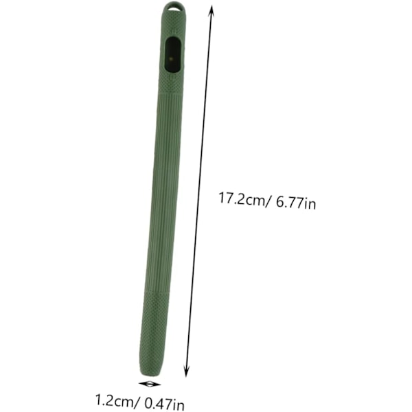 2 stk. Silikonbeskyttelsesetui for Stylus-etui for Blyantpenn-etui Skin Sleeve Grønt Stylus-etui