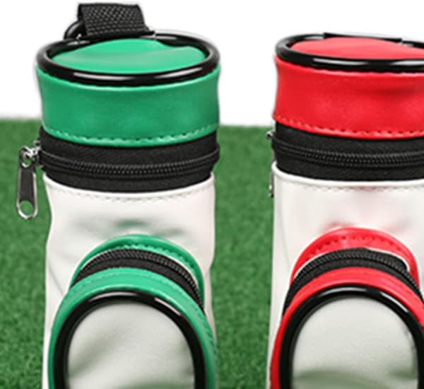 Golfbag tilbehørssæt med 3-rums bold- og tee-pose genanvendelig