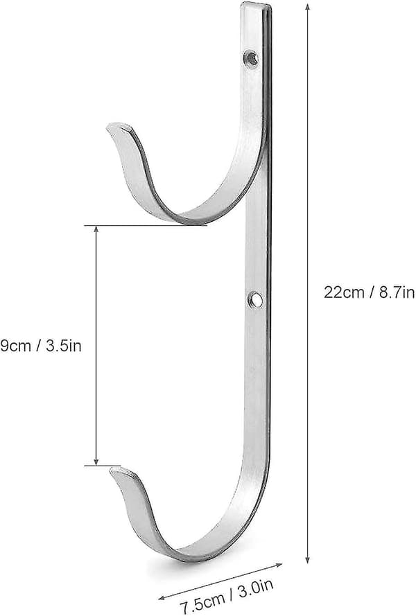 Poolstang Holder Sæt i Premium Aluminium, Ideelle Kroge