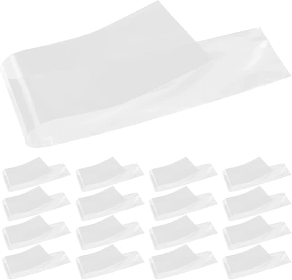 50 st plastförpackningspåsar för slipsar, 10 cm breda dammtäta förvaringsfodral för slipsar