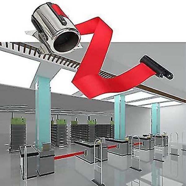 Barrier Belt 2m Retractable Queue Stainless Steel Security