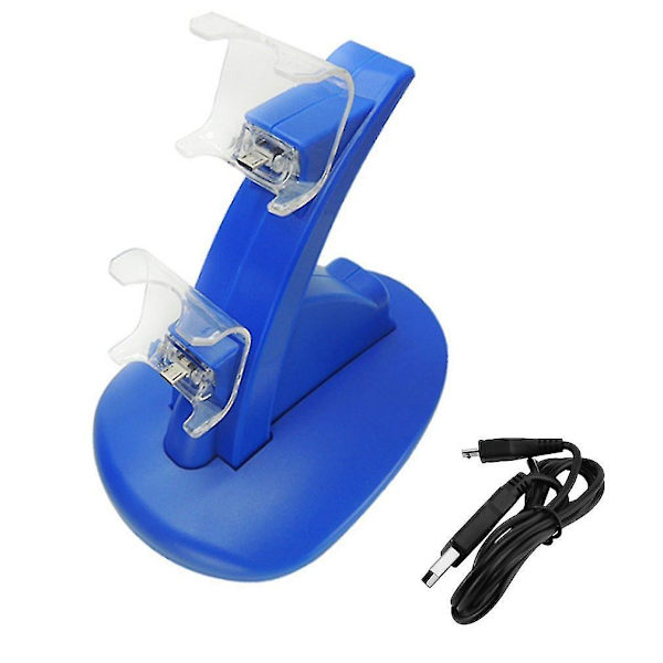 PS4 Dual USB -latausteline ohjaimelle, peliohjaimen lataus
