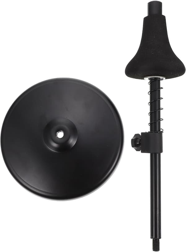 Jern trompetstativ med stabil struktur og avrundet base, solid flugelhorn-holder