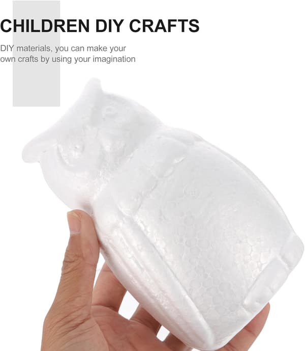 4 stk DIY Uferdige Uglefigurer Gutter og Jenter Håndverkssett Barnas DIY Rekvisitt