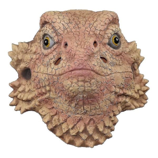 Christmas Desert Spiny Lizard Mask Animal Head Mask Halloween-kostume Foregive for voksne