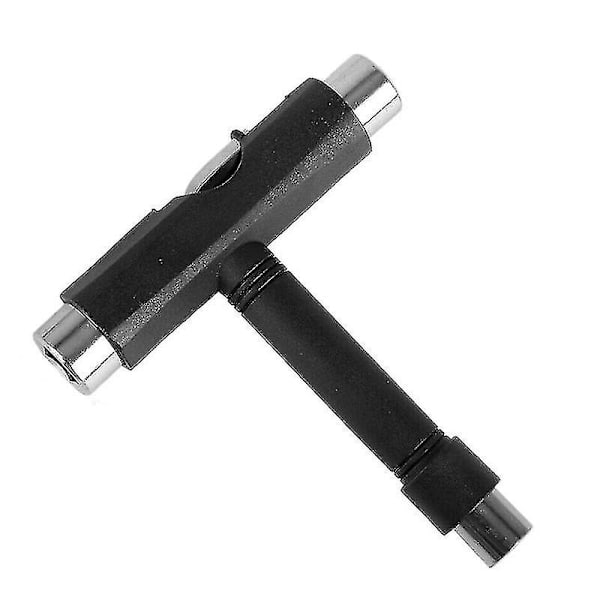 Skateboard T-værktøj Multifunktionelt Bærbar Skate-værktøj Skruetrækker Nøgle Til Longboard Skateboard Black