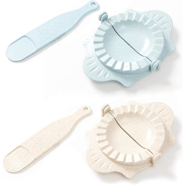 Plast Wonton Bestick Set 13 X 8 Cm Hemma Dumpling Press Plånbok 2 Stycken