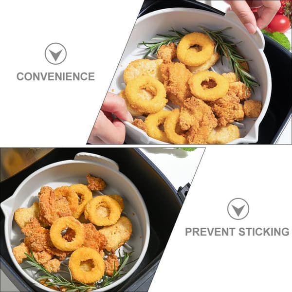Silikon Air Fryer Foder Matta för Matlagning och Bakning, Non-stick Silikon Grytbricka Vikbar Design