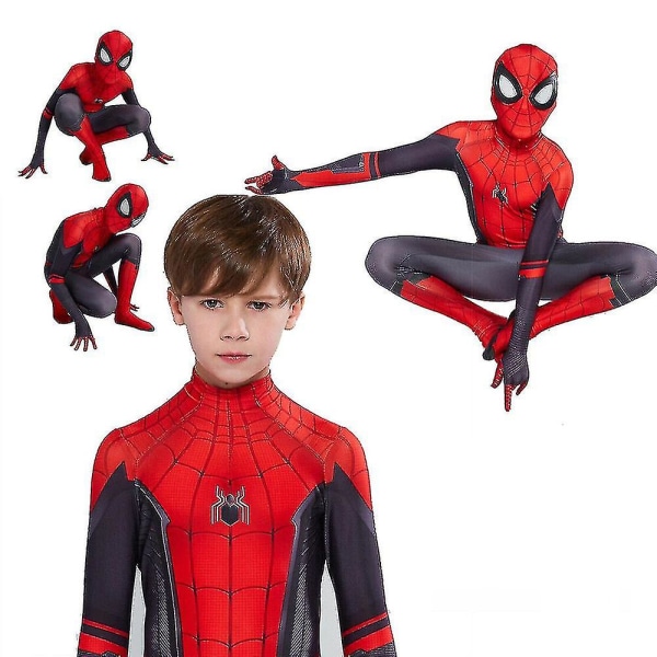 Bodysuit Voksne Barn Superhelt Rollespill Jumpsuit Fancy Up Costume 3-4 Years Spiderman Boys