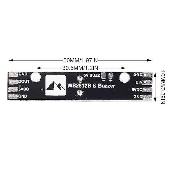 WS2812B LED 5V Buzzer 6*RGB Chips Indikator