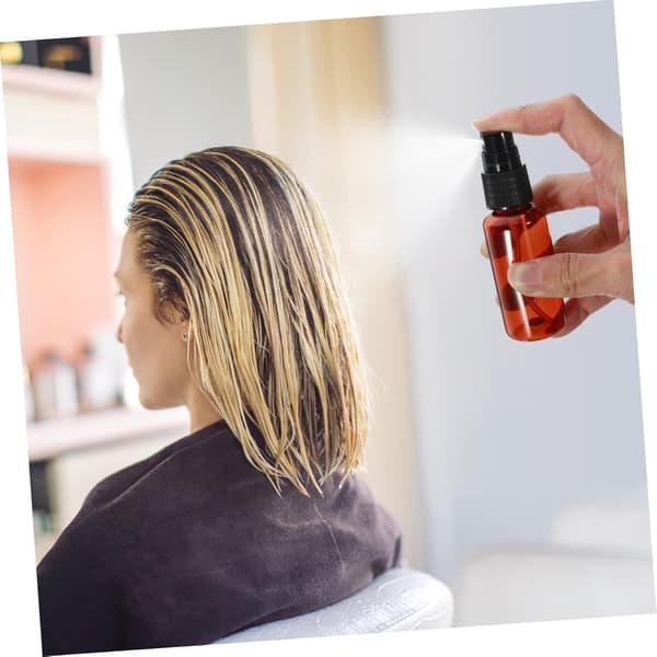 20 st 30 ml påfyllningsbara små plastsprayflaskor bärbara sminksprayflaskor rese-läckagesäkra bruna
