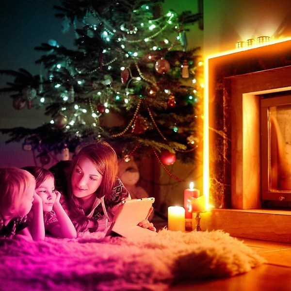 5m LED-lysstripe RGB Vanntett Synkronisering