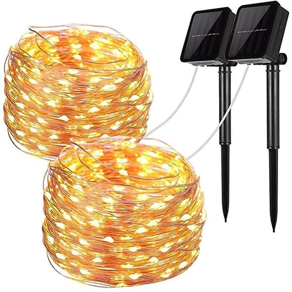 Ulkoilma Solar String Light Led Solar Patio 12m 100 Leds Puutarha