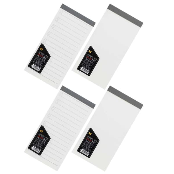 Praktisk Notesblok Lomme Notesblok 4 stk. Sæt, Mini Blank og Linjerede Notesbøger