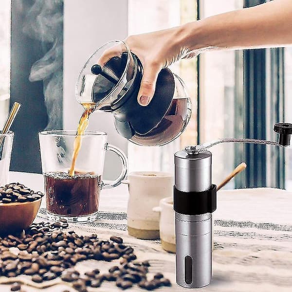 4,8*21cm Kvern for Kaffe Bønner i Rustfritt Stål.