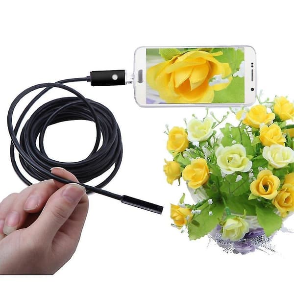 8,0 mm 5 m Endoskop USB Vattentät för Android Kamera