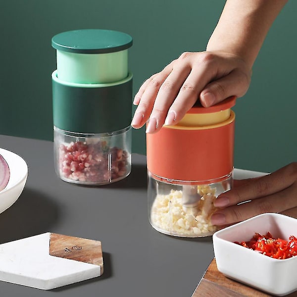 Mini Chopper Cutter Køkkenredskab Gadgets Hvidløg Urter Nødder Grøntsager Løg Masher 304 Rustfrit Stål