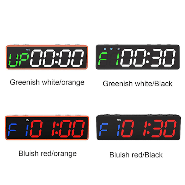 Gym Timer med LED-display, väggklocka för intervallträning 2023