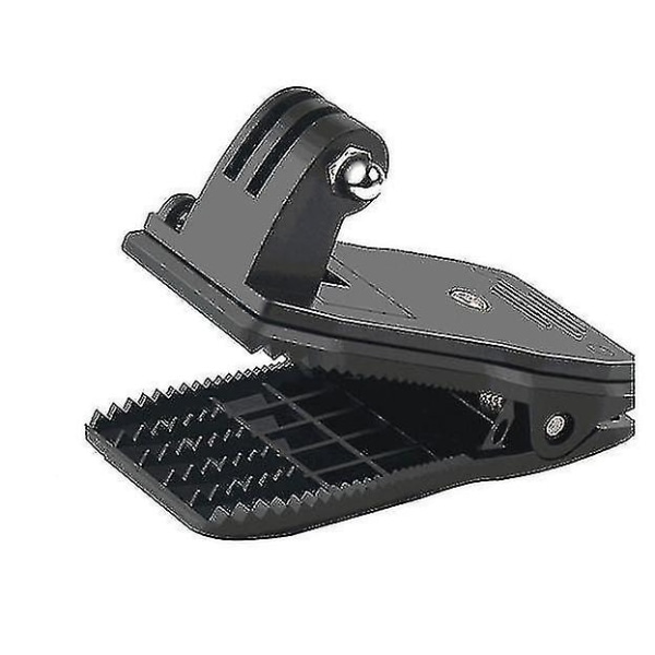 Sportskamera Anti-Slip Fastgørelsesklips 360 Graders Rotation (1 stk., sort