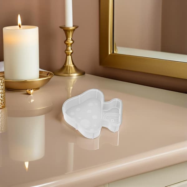 2 stk. 3D Svampe Lys Silikoneform Sæt til DIY Håndlavet Duftlys Fremstilling