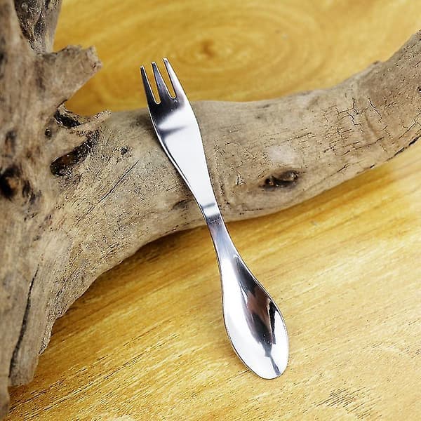 Rustfri Spork Ske-Gaffel Campingbestik